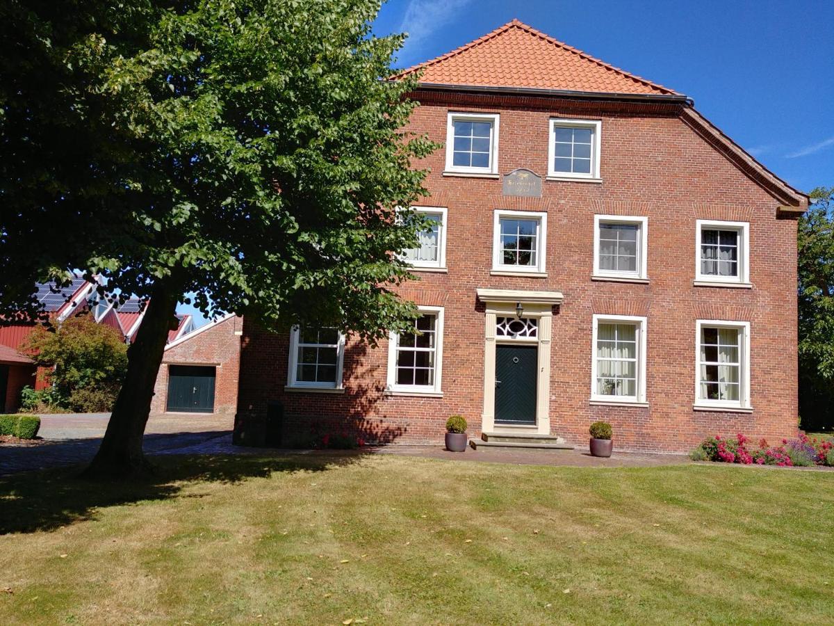 Ferienwohnung im idyllischen Gulfhof Krummhörn Exterior foto