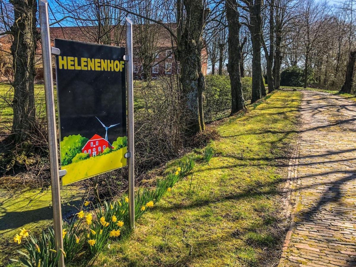 Ferienwohnung im idyllischen Gulfhof Krummhörn Exterior foto